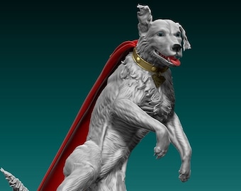 The Super Dog (Exclusive) - High Quality 3D Print - FanArt (Un-Painted)