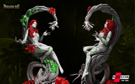 The Poison Lady - High Quality 3D Print - FanArt (Un-Painted)