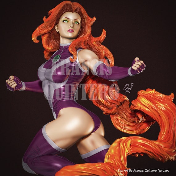 The Tamaranean Princess - High Quality 3D Print - FanArt (Un-Painted)