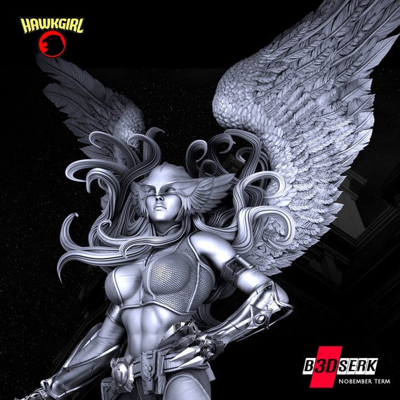 The Thanagarian Fury - High Quality 3D Printed Statue - FanArt (Un-Painted)