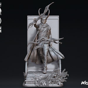 The God of Mischief - High Quality 3D Print - FanArt (Un-Painted)