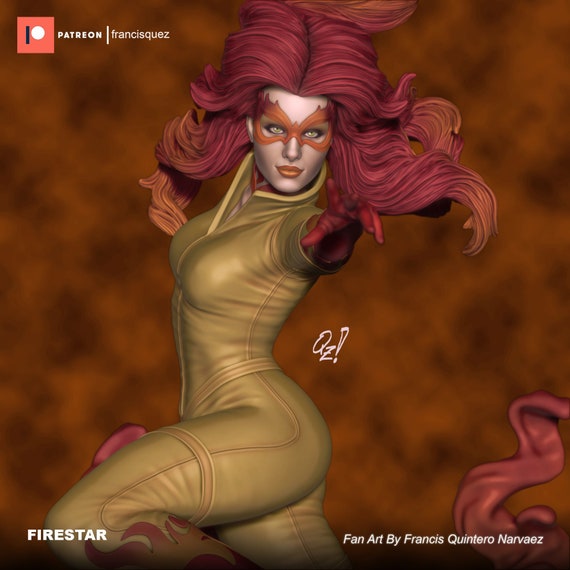 The Mistress of Heat - High Quality 3D Print - FanArt (Un-Painted)