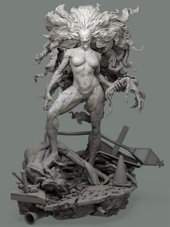 The Female Symbiote - High Quality 3D Print - FanArt (Un-Painted)