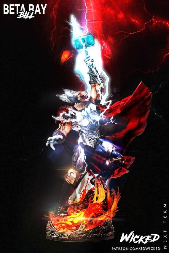 The Asgardian Beta - High Quality 3D Print - FanArt (Un-Painted)