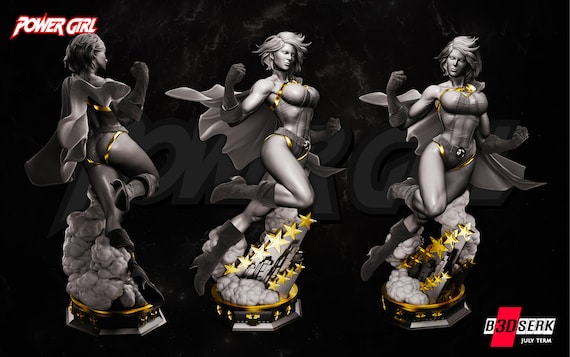 The Girl of Power - High Quality 3D Print - FanArt (Un-Painted)