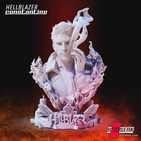 The HellBlazer  - High Quality 3D Print - FanArt (Un-Painted)