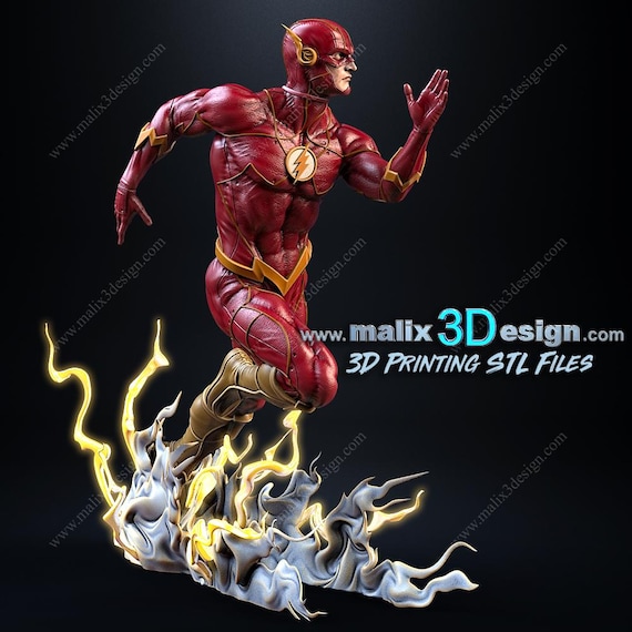 The Fastest Man - High Quality 3D Print - FanArt (Un-Painted)