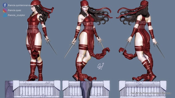 The Ninja Female Assassin - High Quality 3D Print - FanArt (Un-Painted)