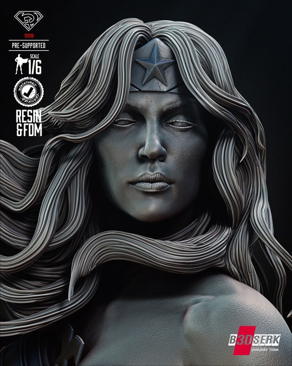 The Red Son Amazon - High Quality 3D Print - FanArt (Un-Painted)