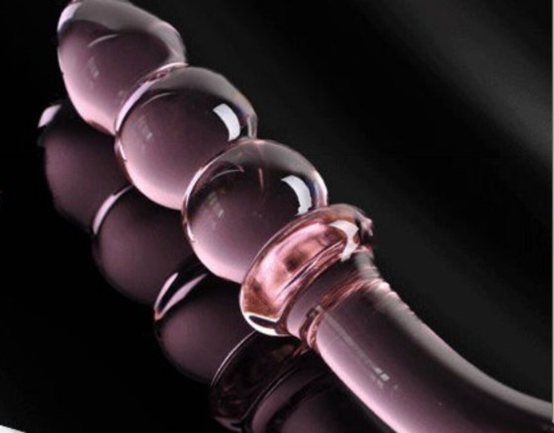 Glass Pleasure Wand Bent Graduate Crystal Dildo Double Ended Etsy