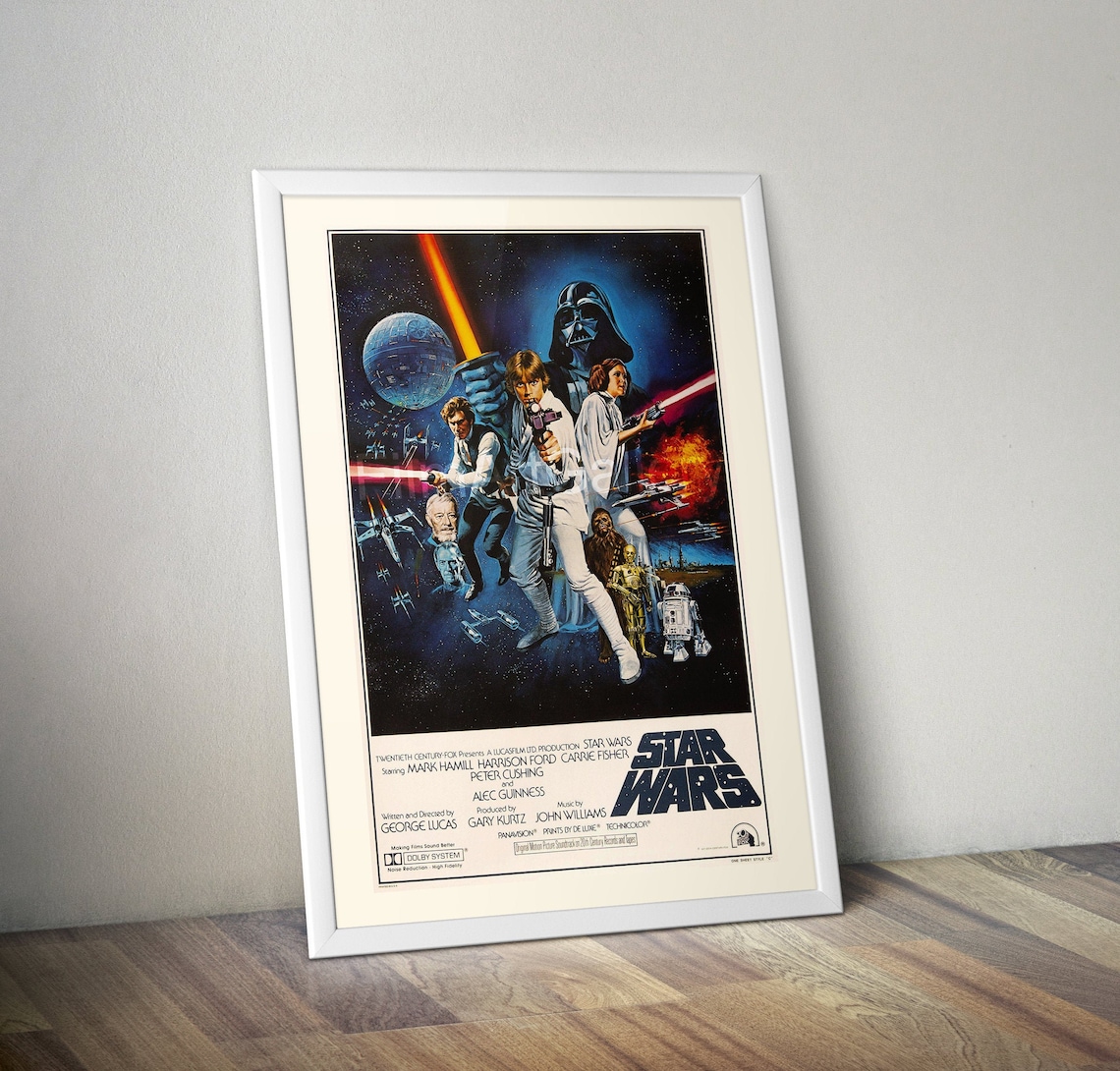 Extra large format Star Wars official classic movie poster | Etsy