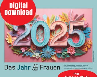 Frauenkalender für starke Frauen für 2025 – Last-Minute Geschenkidee!