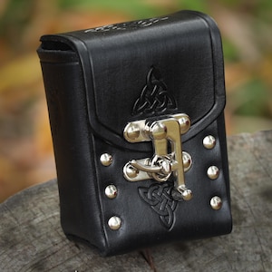 Deck Box Purse - cuir rigide, cartes avec pochette, cartes celtiques, Yu-Gi-Oh, Magic the Gathering, Warhammer Invasion 70