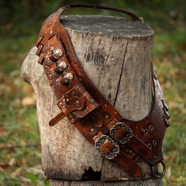 Conjunto de bandoleira Steampunk