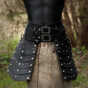Young Witcher Tasset Belt - Larp leather armor - Hero Belt