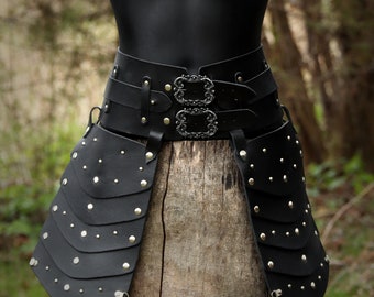 Young Witcher Tasset Belt - Larp leather armor - Hero Belt