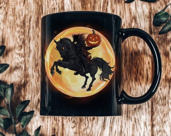 Headless Horseman Coffee Mug: Spooky Sleepy Hollow Halloween Cup