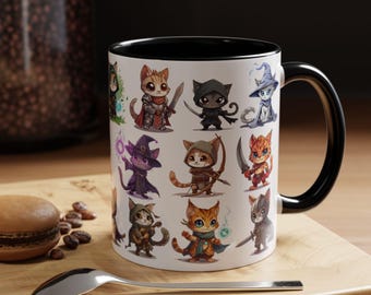 D & D Katzen Akzent Kaffeetasse (11,15oz)