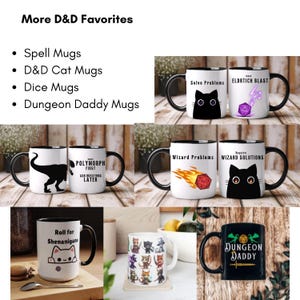 A collage image showing more mugs from the same collection