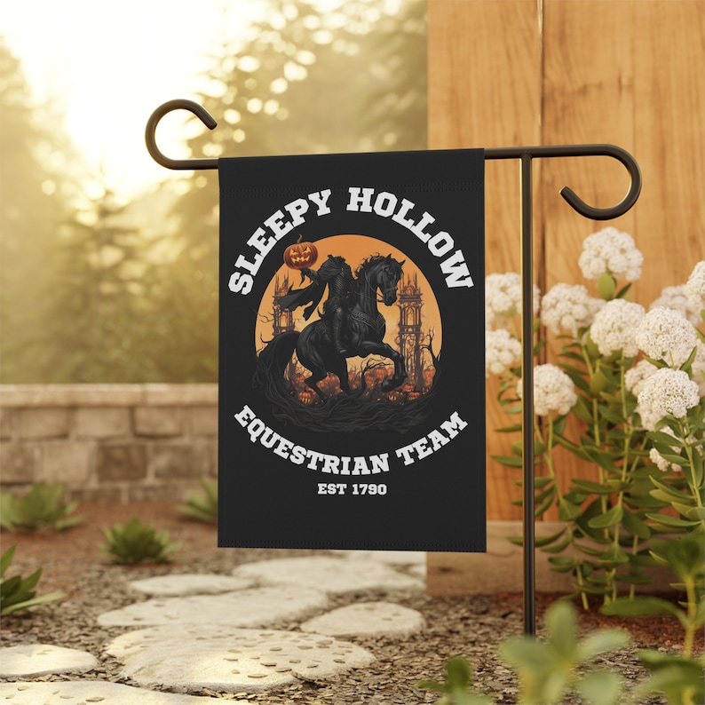 Sleepy Hohle Headless Reiter Reitergespann |  Garten & Haus Banner, Hoffahne, Halloween, Spooky, Dekor