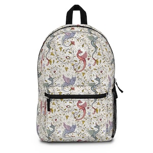 Medieval Dragon Backpack: Gothic Fantasy Bookbag
