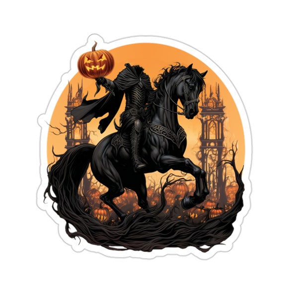 Headless Horseman Sticker II, Legend of Sleepy Hollow, Halloween, Spooky