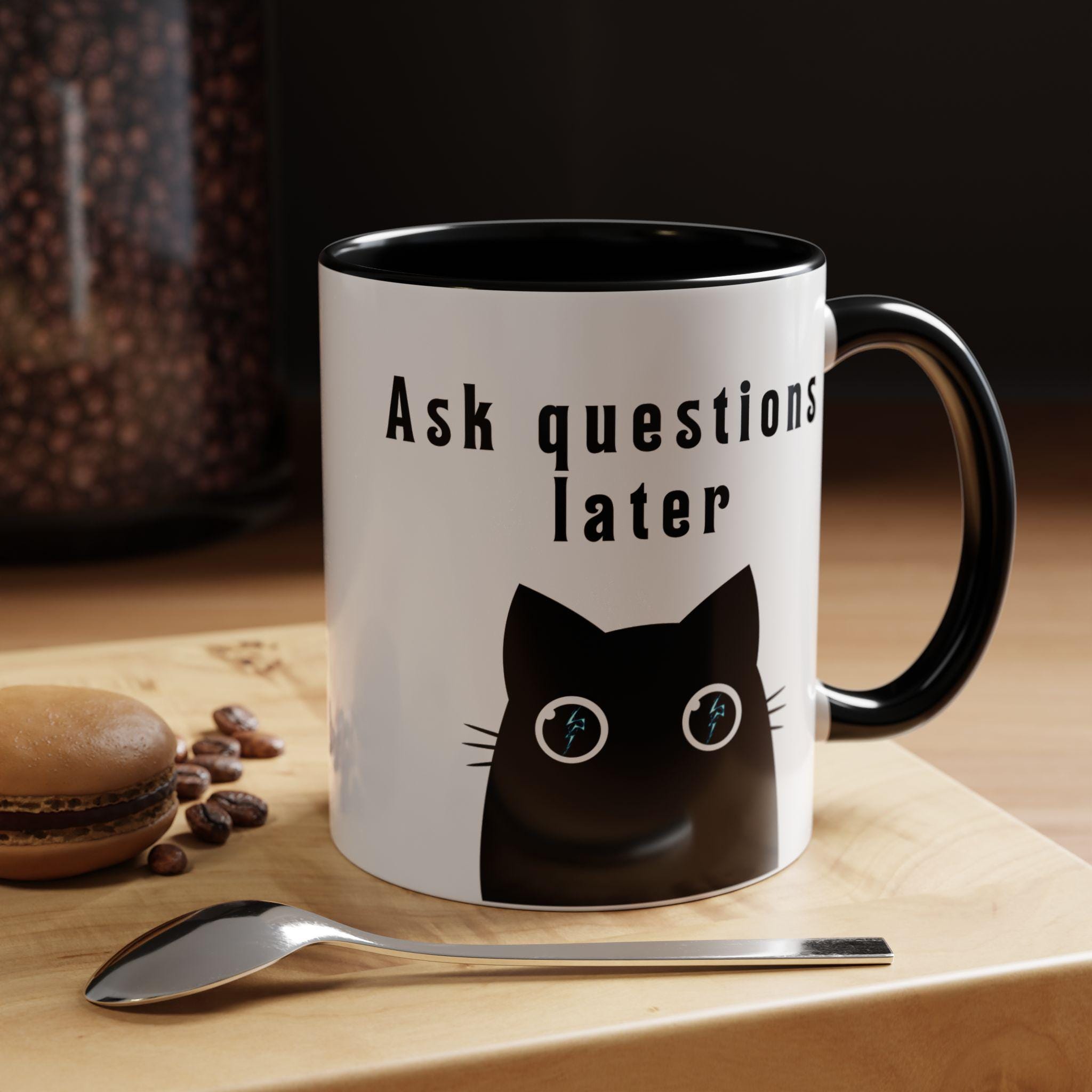 Cast Lightning Bolt First Ask Questions Later Dnd Mug, Funny Dungeons ...