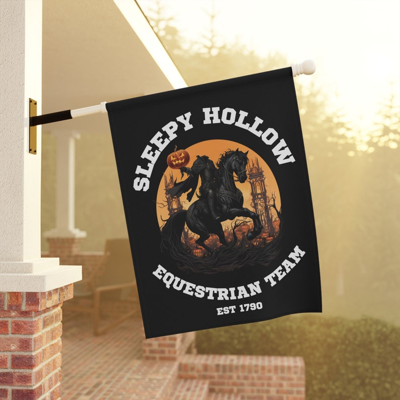 Sleepy Hohle Headless Reiter Reitergespann |  Garten & Haus Banner, Hoffahne, Halloween, Spooky, Dekor