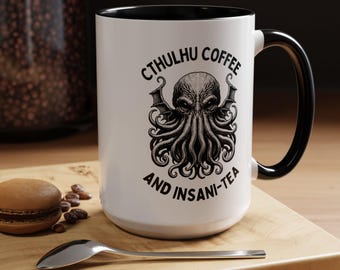 Cthulhu Coffee and Insani-Tea Mug | 11 onces, 15 onces