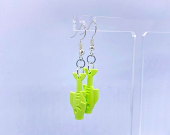 Boucles D'Oreilles Mignonnes En Forme De Poisson - Style Tibétain - Alliage Et Verre - Neuves (sans Emballage)