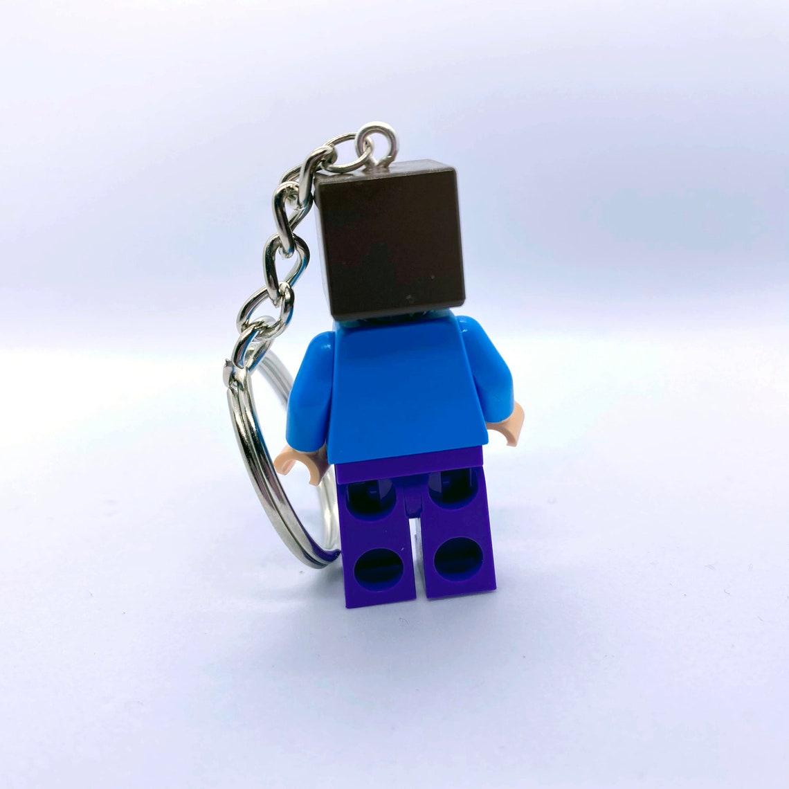 Steve Figure Keychain Minecraft Keyring Nerdy Gifts UK Etsy