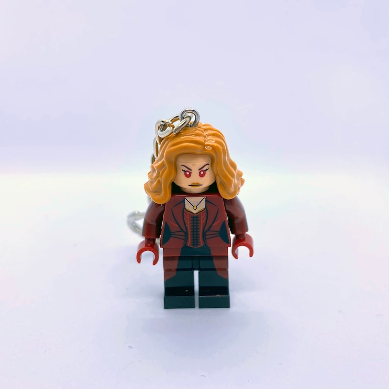 Nerdy Gifts Super Hero Keyring Super Heroes Vision Wanda Wandavision Figure Keychain Scarlet Witch