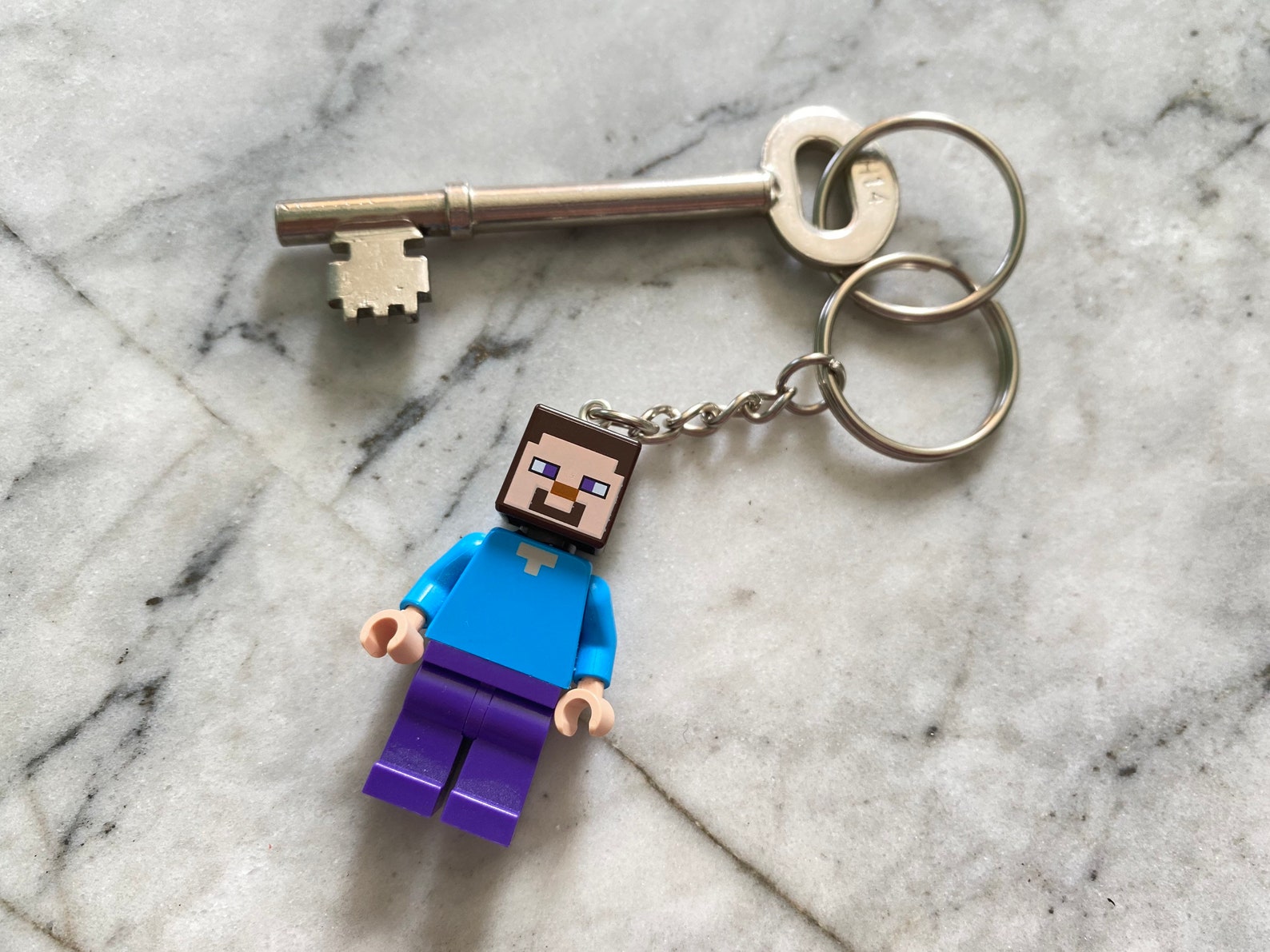 Steve Figure Keychain Minecraft Keyring Nerdy Gifts UK Etsy