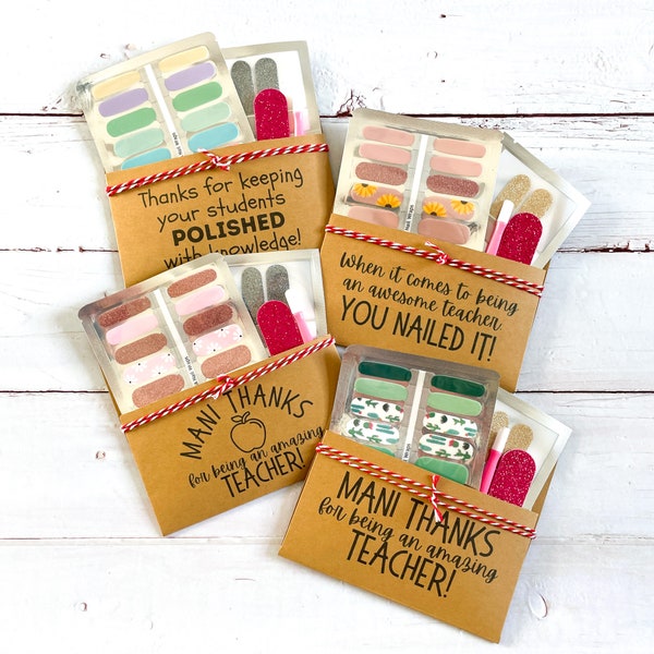 Teacher Gifts Teacher Appreciation Gifts Bulk End of Year Teacher Gift Box Teacher Gifts Basket Teacher Nail Wraps Gift Sets