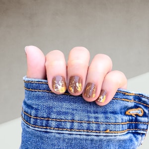 Destiny Gold Nail Wraps Nail Art Stickers Nail Strips