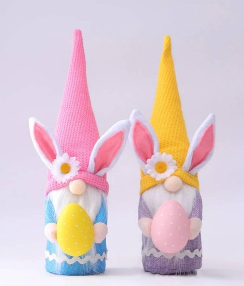 Easter Bunny Gnomes Scandinavian Faceless Gnome Bunny Dwarf