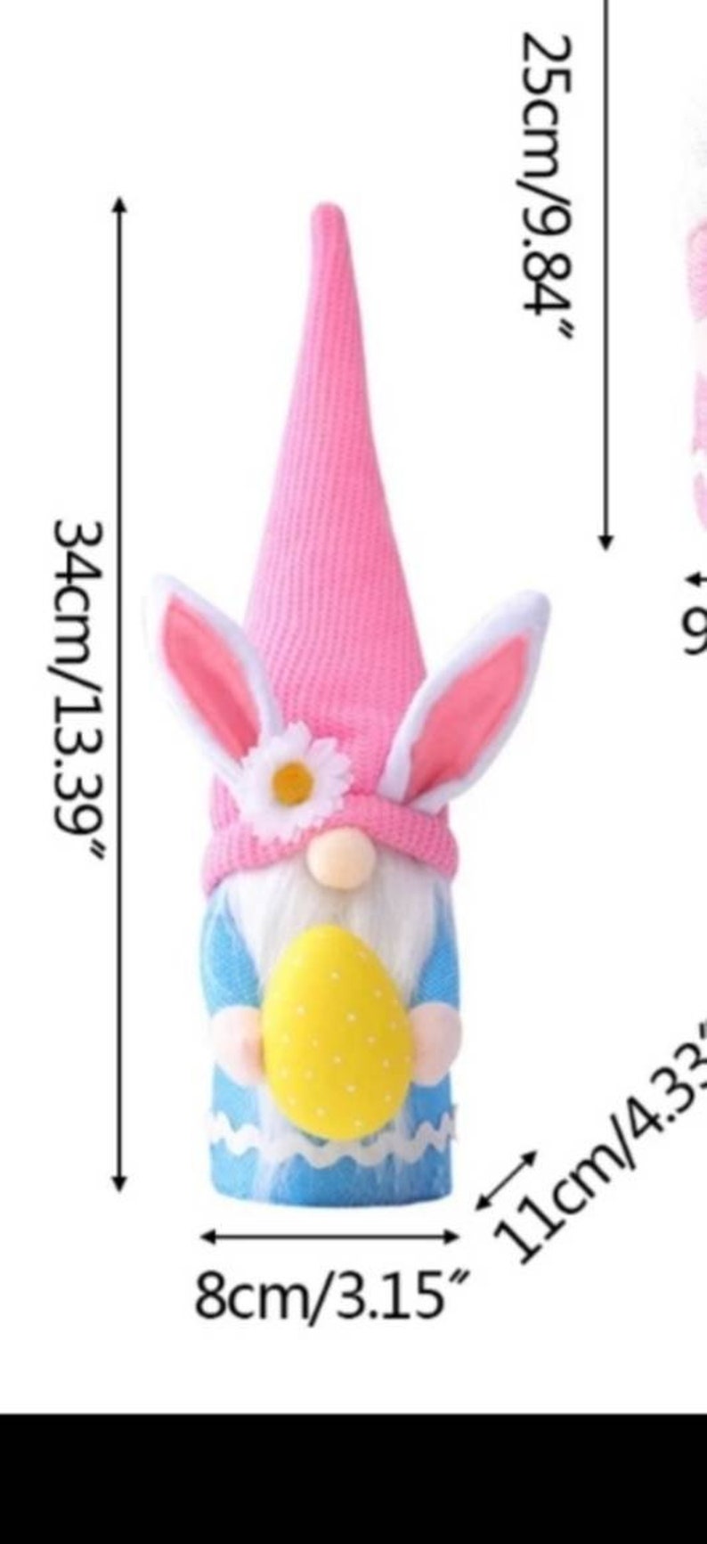 Easter Bunny Gnomes Scandinavian Faceless Gnome Bunny Dwarf