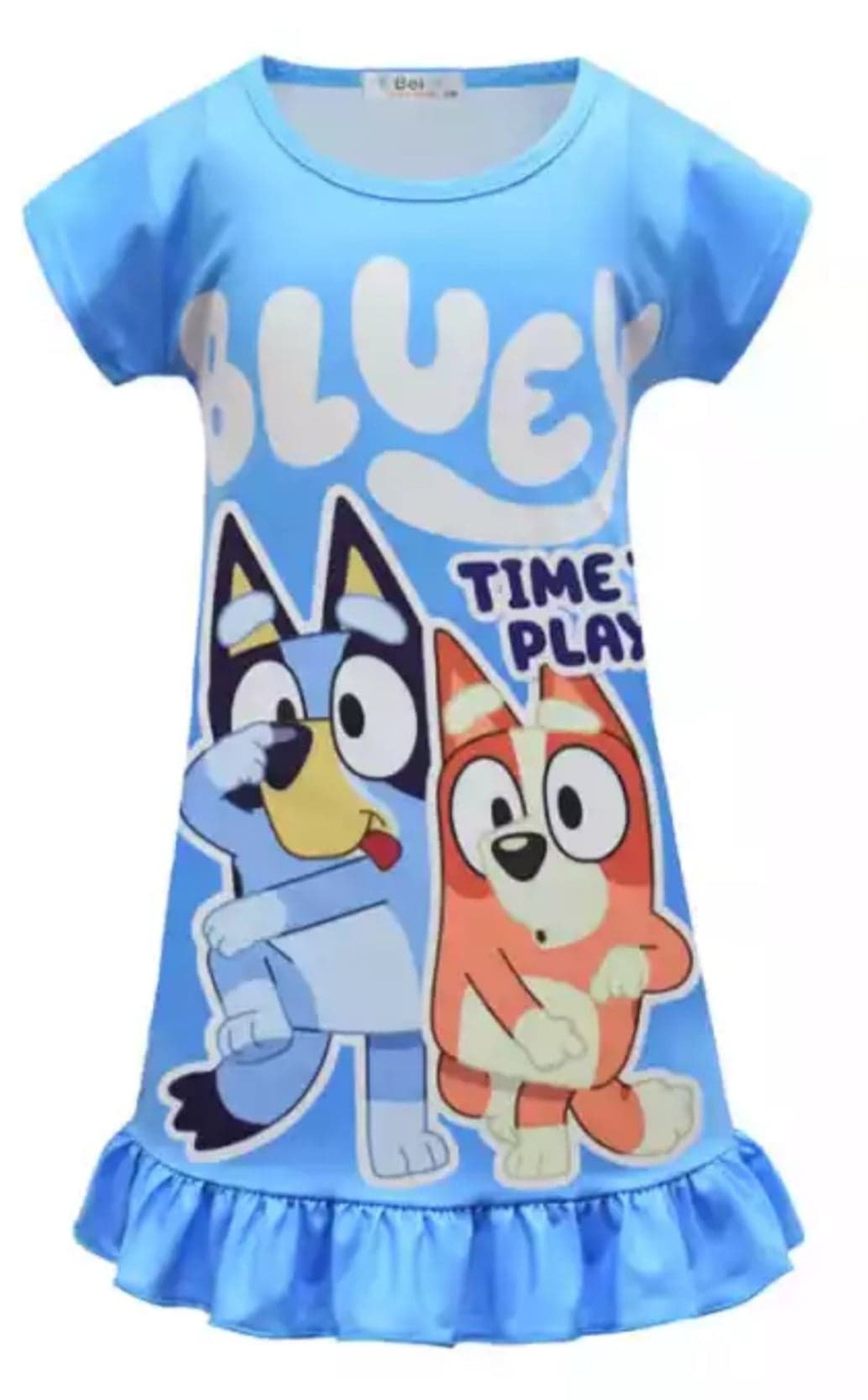 Bluey Dress or Night Dress for Girls Pink or Blue Etsy