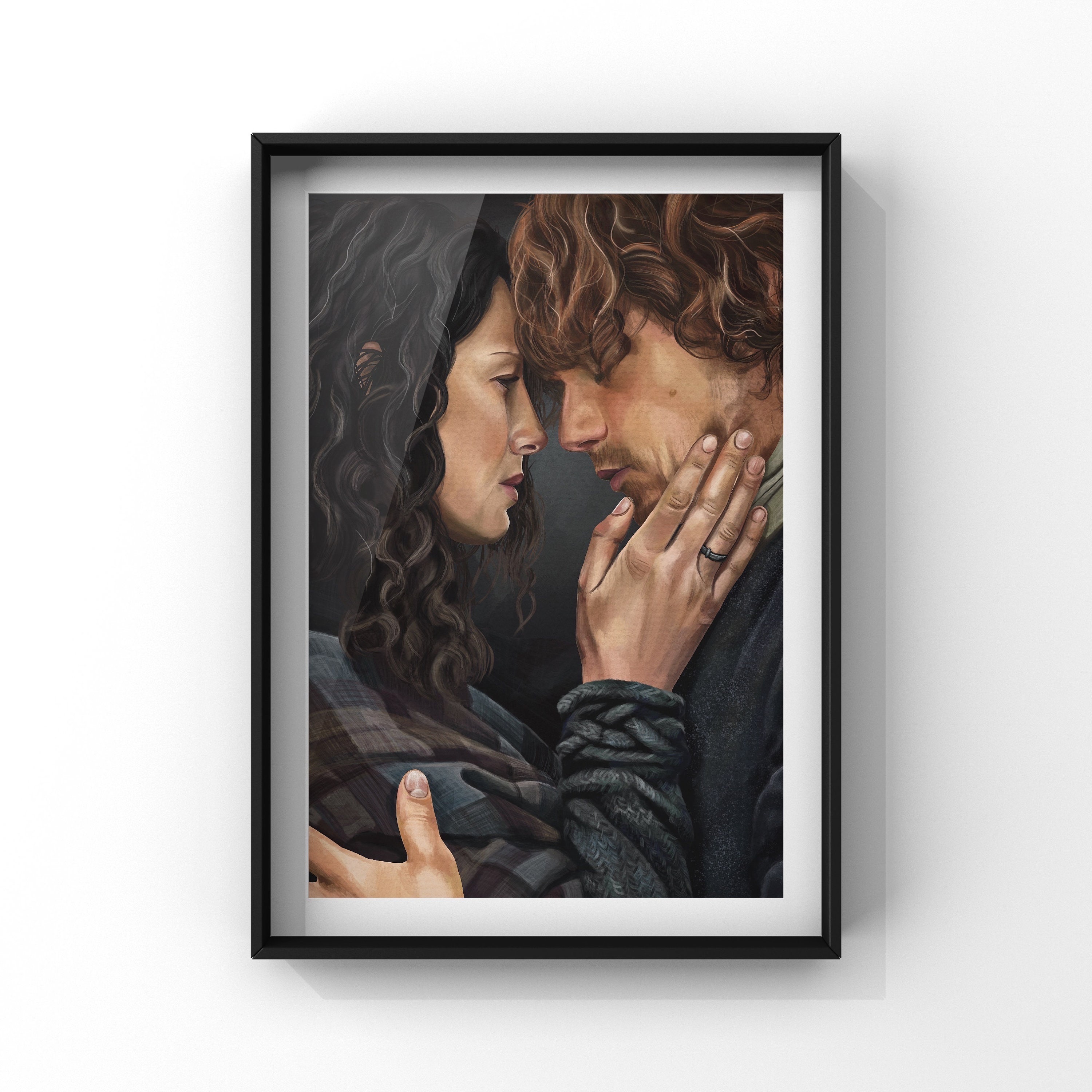 OUTLANDER Claire and Jamie Art Print, A3, A4, 5”x7”, 6”x4” - Etsy UK
