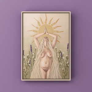 Olwen Sun Goddess Art Print