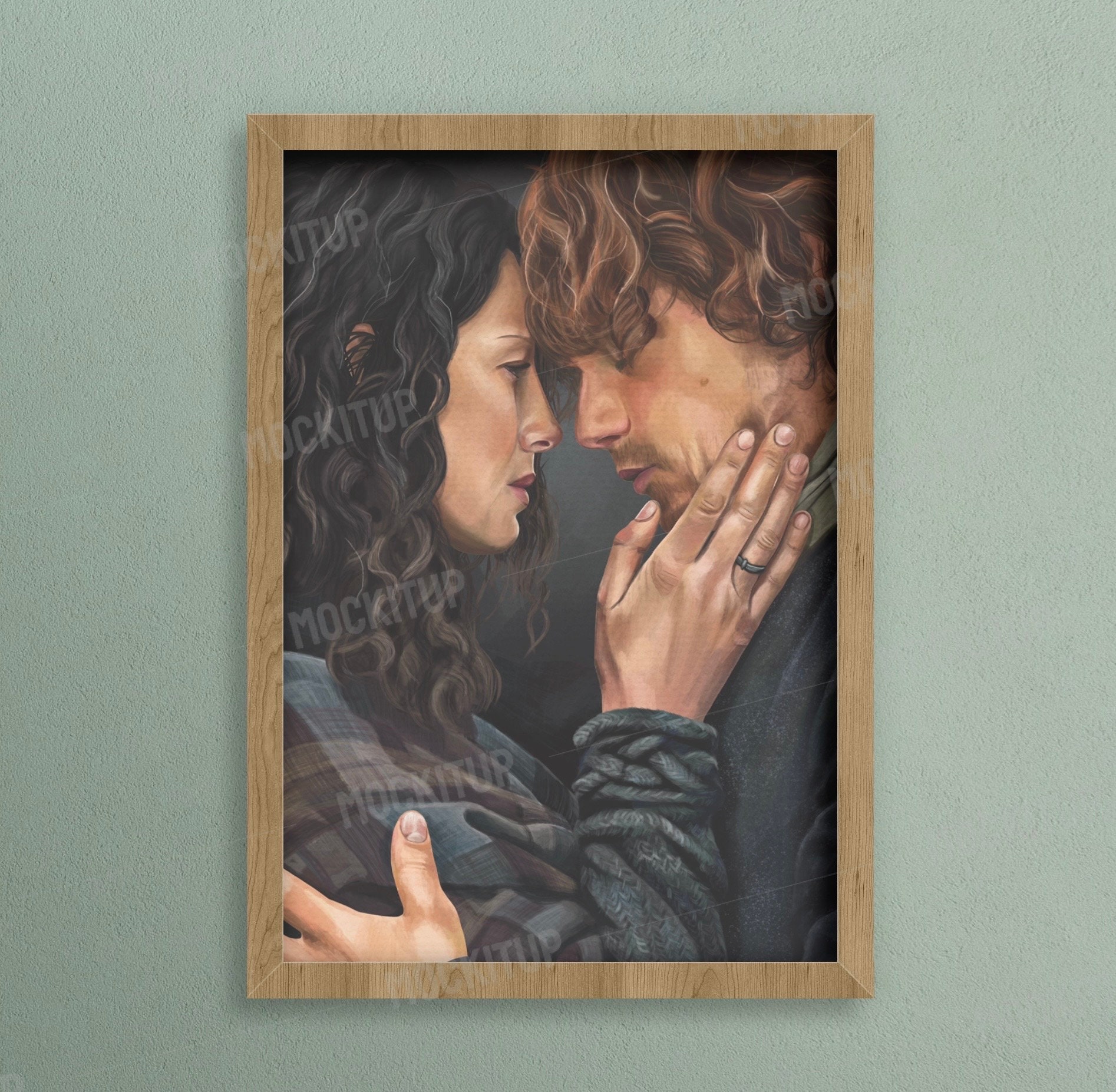 OUTLANDER Claire and Jamie Art Print, A3, A4, 5”x7”, 6”x4” - Etsy