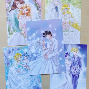 cartão postal de fan art Acabamento liso - Casais