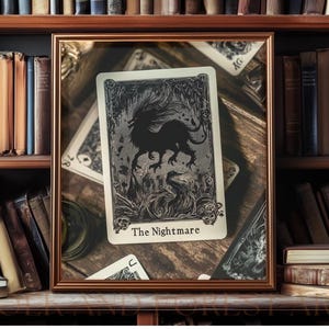 De nachtmerriekaart | Digitale download voor kunst | Geïnspireerd door One Dark Window Shepherd King Duology | Meerdere maten inbegrepen