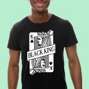 Schwarze Königskarte - Erwachsene Männer Shirt