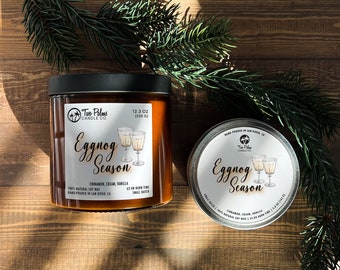 Eggnog Season Scented Soy Wax Candle | 13 oz | 8 oz