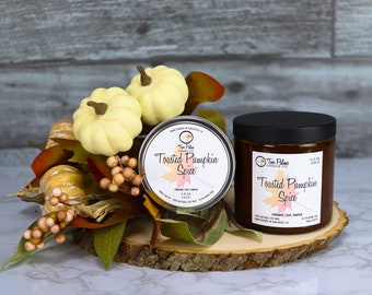Toasted Pumpkin Spice Scented Soy Wax Candle | 13 oz | 8 oz