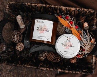 Rustic Cabin Scented Soy Wax Candle | 13 oz | 8 oz