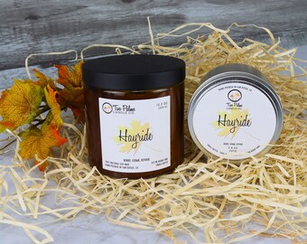Hayride Scented Soy Wax Candle | 13 oz | 8 oz