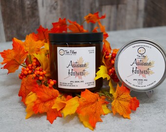 Autumn Harvest Scented Soy Wax Candle | 13 oz | 8 oz