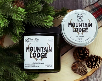Mountain Lodge Scented Soy Wax Candle | 13 oz | 8 oz